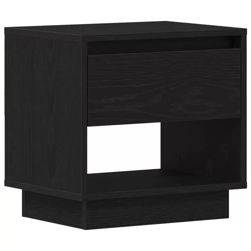 Éjjeliszekrény 2 pcs Musta tammi 45 x 34 x 44 cm Faanyag