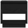 Éjjeliszekrény 2 pcs Musta tammi 45 x 34 x 44 cm Faanyag