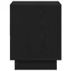 Éjjeliszekrény 2 pcs Musta tammi 45 x 34 x 44 cm Faanyag