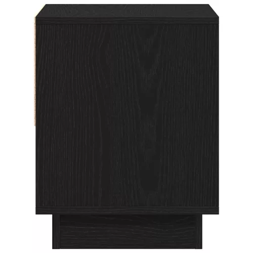 Éjjeliszekrény 2 pcs Musta tammi 45 x 34 x 44 cm Faanyag