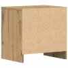 Éjjeliszekrény fiókkal kézműves tölgy 45 x 34 x 44.5 cm Faanyag