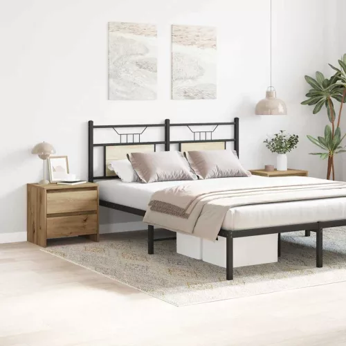 Éjjeliszekrény 2 pcs kézműves tölgy 45 x 34 x 44.5 cm Faanyag