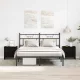 Éjjeliszekrény 2 pcs Musta tammi 45 x 34 x 44.5 cm Faanyag