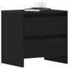Éjjeliszekrény 2 pcs Musta tammi 45 x 34 x 44.5 cm Faanyag