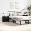 Éjjeliszekrény 2 pcs Musta tammi 45 x 34 x 44.5 cm Faanyag