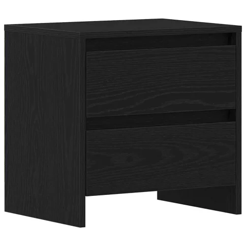 Éjjeliszekrény 2 pcs Musta tammi 45 x 34 x 44.5 cm Faanyag