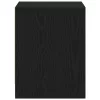 Éjjeliszekrény 2 pcs Musta tammi 45 x 34 x 44.5 cm Faanyag
