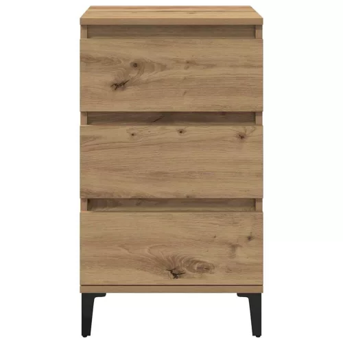 Éjjeliszekrény fiókkal kézműves tölgy 40 x 35 x 70 cm Faanyag