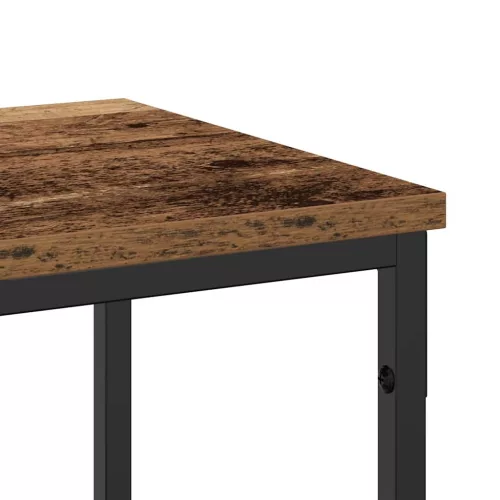 Konzolasztal polcokkal Egyéb tárolóval Öreg fa 200 x 30 x 75 cm