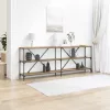 Konzolasztal polcokkal Egyéb kézműves tölgy 200 x 30 x 75 cm