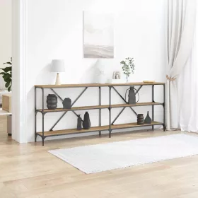   Konzolasztal polcokkal Egyéb kézműves tölgy 200 x 30 x 75 cm