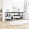 Konzolasztal polcokkal Egyéb Musta tammi 200 x 30 x 75 cm