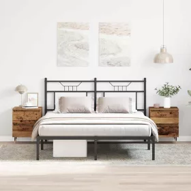  Éjjeliszekrény fiókkal 2 pcs Régi fa 40 x 35 x 50 cm Faanyag