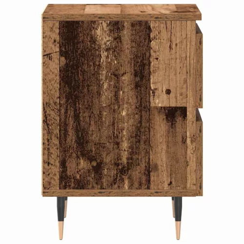 Éjjeliszekrény fiókkal 2 pcs Régi fa 40 x 35 x 50 cm Faanyag