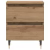 Éjjeliszekrény 2 pcs kézműves tölgy 40 x 35 x 50 cm Faanyag