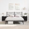 Éjjeliszekrény 2 pcs Musta tammi 40 x 35 x 50 cm Faanyag