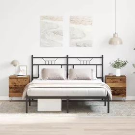   Éjjeliszekrény fiókkal 2 pcs Régi fa 40 x 35 x 50 cm Faanyag