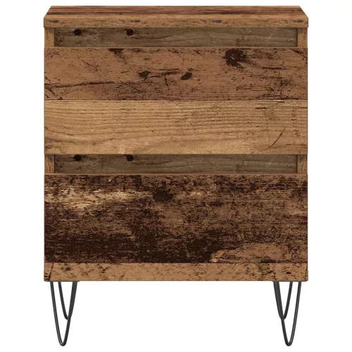 Éjjeliszekrény fiókkal 2 pcs Régi fa 40 x 35 x 50 cm Faanyag