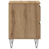 Éjjeliszekrény 2 pcs kézműves tölgy 40 x 35 x 50 cm Faanyag