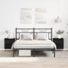 Éjjeliszekrény 2 pcs Musta tammi 40 x 35 x 50 cm Faanyag