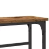 Konzolasztal Öreg fa 75 x 19.5 x 75 cm Műgyantás fa és fém