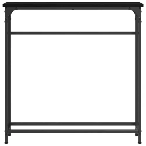 Konzolasztal Musta tammi 75 x 19.5 x 75 cm Műgyantás fa és fém