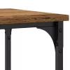 Konzolasztal Régi fa 100 x 35 x 75 cm Műgyantás fa és fém