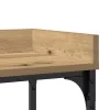 Konzolasztal polcokkal kézműves tölgy 100 x 30 x 80 cm