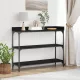 Konzolasztal Musta tammi 100 x 30 x 80 cm Műgyantás fa és fém