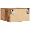 Éjjeliszekrény 2 pcs Régi fa 35 x 35 x 20 cm Faanyag