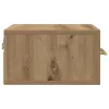 Éjjeliszekrény 2 pcs kézműves tölgy 35 x 35 x 20 cm Faanyag