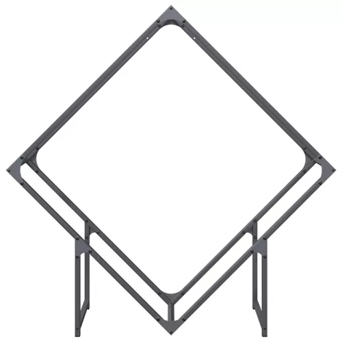 Antracitszürke hidegen hengerelt acél tűzifatároló 100x25x100cm