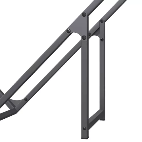 Antracitszürke hidegen hengerelt acél tűzifatároló 100x25x100cm