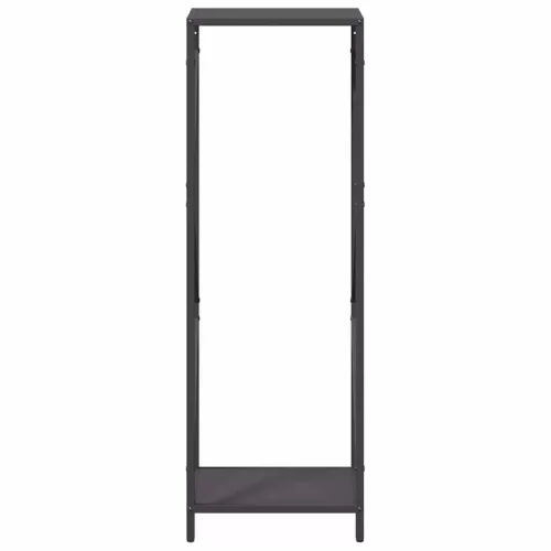 Fekete hidegen hengerelt acél tűzifatároló 34x25x100 cm