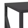 Fekete hidegen hengerelt acél tűzifatároló 34x25x100 cm