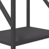 Fekete hidegen hengerelt acél tűzifatároló 34x25x100 cm