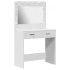Sminkasztal fiókkal tárolóval Fehér 78.5 x 41 x 135 cm Faanyag