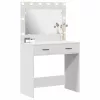 Sminkasztal fiókkal tárolóval Fehér 78.5 x 41 x 135 cm Faanyag