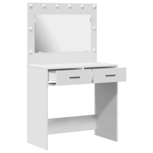 Sminkasztal fiókkal tárolóval Fehér 78.5 x 41 x 135 cm Faanyag