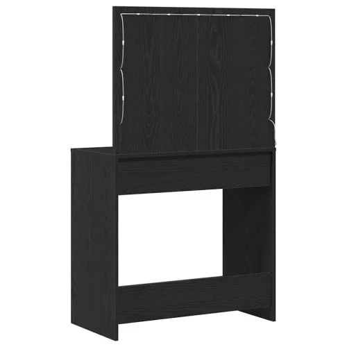 Sminkasztal fiókkal Musta tammi 78.5 x 41 x 135 cm Faanyag