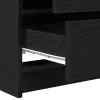 Sminkasztal fiókkal Musta tammi 78.5 x 41 x 135 cm Faanyag