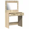 Sminkasztal fiókkal sonoma tölgy 78.5 x 41 x 135 cm Faanyag