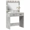 Sminkasztal fiókkal Beton szürke 78.5 x 41 x 135 cm Faanyag