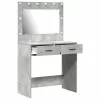 Sminkasztal fiókkal Beton szürke 78.5 x 41 x 135 cm Faanyag