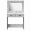 Sminkasztal fiókkal Beton szürke 78.5 x 41 x 135 cm Faanyag