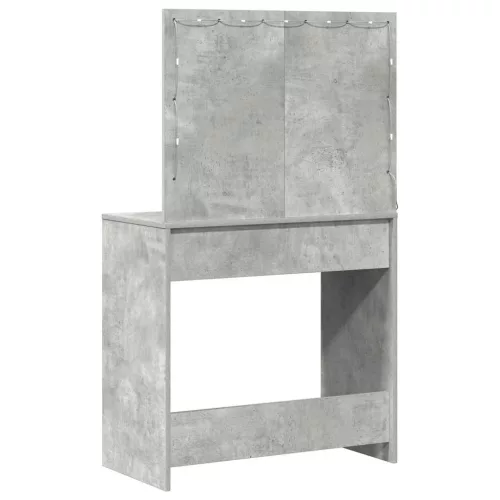 Sminkasztal fiókkal Beton szürke 78.5 x 41 x 135 cm Faanyag