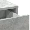Sminkasztal fiókkal Beton szürke 78.5 x 41 x 135 cm Faanyag
