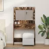 Sminkasztal fiókkal Füstölt tölgy 78.5 x 41 x 135 cm Faanyag