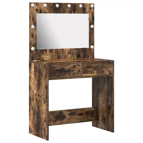 Sminkasztal fiókkal Füstölt tölgy 78.5 x 41 x 135 cm Faanyag