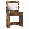 Sminkasztal fiókkal Füstölt tölgy 78.5 x 41 x 135 cm Faanyag